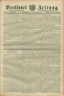 Breslauer Zeitung. Jg.69, Nr. 814 (18 November 1888) - Morgen-Ausgabe + dod.