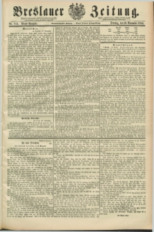 Breslauer Zeitung. Jg.69, Nr. 819 (20 November 1888) - Abend-Ausgabe