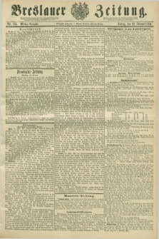 Breslauer Zeitung. Jg.70, Nr. 134 (22 Februar 1889) - Mittag-Ausgabe