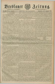 Breslauer Zeitung. Jg.70, Nr. 661 (21 September 1889) - Morgen-Ausgabe + dod.