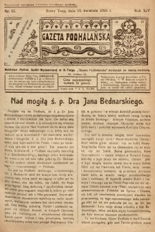 Gazeta Podhalańska. 1926, nr 16