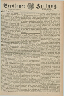 Breslauer Zeitung. Jg.72, Nr. 19 (9 Januar 1891) - Morgen-Ausgabe + dod.