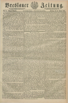 Breslauer Zeitung. Jg.72, Nr. 28 (13 Januar 1891) - Morgen-Ausgabe + dod.