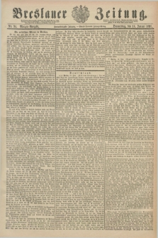 Breslauer Zeitung. Jg.72, Nr. 34 (15 Januar 1891) - Morgen-Ausgabe + dod.