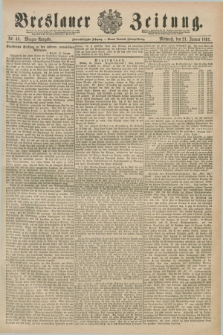 Breslauer Zeitung. Jg.72, Nr. 49 (21 Januar 1891) - Morgen-Ausgabe + dod.