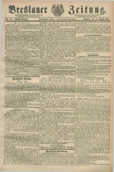 Breslauer Zeitung. Jg.72, Nr. 575 (19 August 1891) - Mittag-Ausgabe