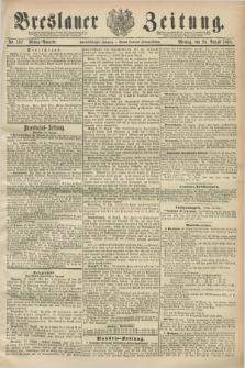 Breslauer Zeitung. Jg.72, Nr. 587 (24 August 1891) - Mittag-Ausgabe