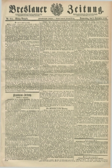 Breslauer Zeitung. Jg.72, Nr. 614 (3 September 1891) - Mittag-Ausgabe + wkładka