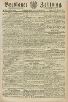 Breslauer Zeitung. Jg.72, Nr. 635 (11 September 1891) - Mittag-Ausgabe