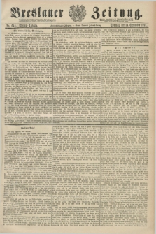 Breslauer Zeitung. Jg.72, Nr. 640 (13 September 1891) - Morgen-Ausgabe + dod.