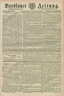 Breslauer Zeitung. Jg.72, Nr. 645 (15 September 1891) - Abend-Ausgabe