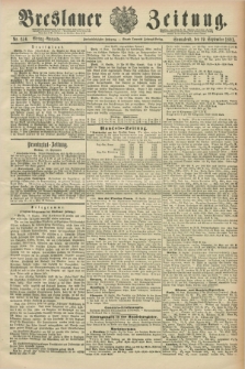 Breslauer Zeitung. Jg.72, Nr. 656 (19 September 1891) - Mittag-Ausgabe