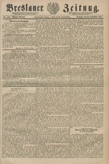 Breslauer Zeitung. Jg.72, Nr. 658 (20 September 1891) - Morgen-Ausgabe + dod.