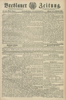 Breslauer Zeitung. Jg.72, Nr. 659 (21 September 1891) - Mittag-Ausgabe