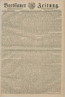 Breslauer Zeitung. Jg.72, Nr. 667 (24 September 1891) - Morgen-Ausgabe + dod.