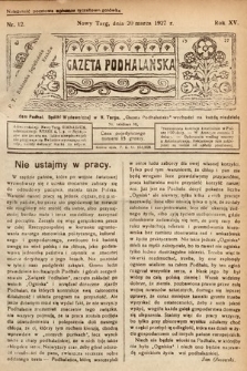 Gazeta Podhalańska. 1927, nr 12