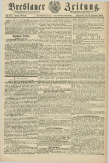 Breslauer Zeitung. Jg.72, Nr. 674 (26 September 1891) - Mittag-Ausgabe
