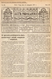 Gazeta Podhalańska. 1927, nr 48