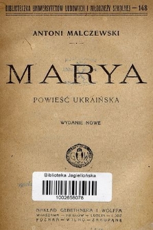 Marya : powieść ukraińska