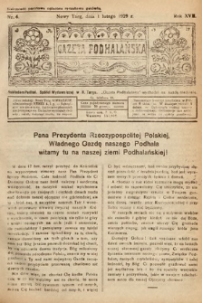 Gazeta Podhalańska. 1929, nr 6