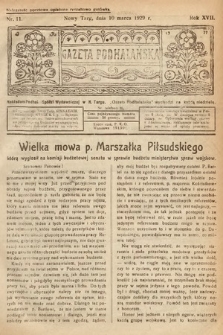 Gazeta Podhalańska. 1929, nr 11