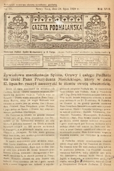 Gazeta Podhalańska. 1929, nr 31