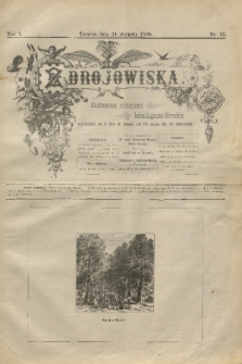 Zdrojowiska : illustrowane czasopismo balneologiczno-literackie. 1898, nr 13