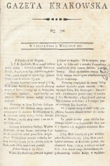 Gazeta Krakowska. 1807 , nr 70
