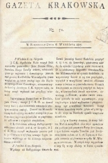 Gazeta Krakowska. 1807 , nr 71