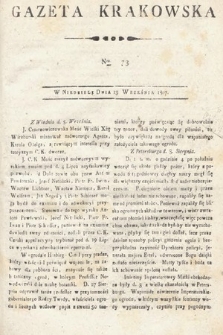 Gazeta Krakowska. 1807 , nr 73