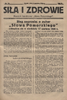 Siła i Zdrowie : dodatek tygodniowy „Słowa Pomorskiego”. 1928, nr 23