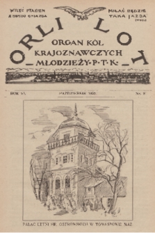 Orli Lot : organ Kół Krajoznawczych Młodzieży P. T. K. R.6, 1925, nr 8