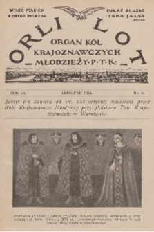 Orli Lot : organ Kół Krajoznawczych Młodzieży P. T. K. R.6, 1925, nr 9