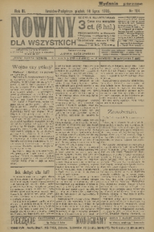 Nowiny dla Wszystkich : dziennik ilustrowany. R.3, 1905, nr 184