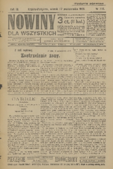 Nowiny dla Wszystkich : dziennik ilustrowany. R.3, 1905, nr 279