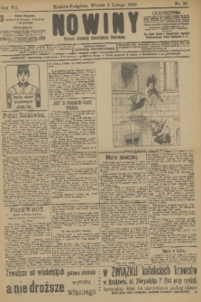 Nowiny : dziennik niezawisły demokratyczny illustrowany. R.7, 1909, nr 26