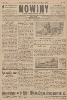 Nowiny : dziennik niezawisły demokratyczny illustrowany. R.5, 1907, nr 75