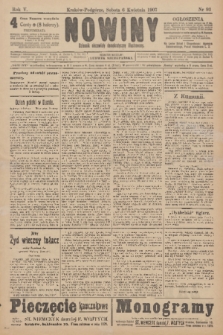 Nowiny : dziennik niezawisły demokratyczny illustrowany. R.5, 1907, nr 93