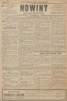Nowiny : dziennik niezawisły demokratyczny illustrowany. R.8, 1910, nr 3