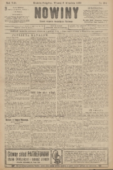 Nowiny : dziennik niezawisły demokratyczny illustrowany. R.8, 1910, nr 204