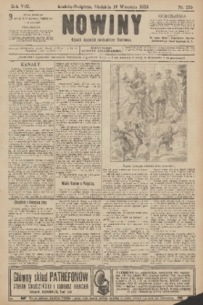 Nowiny : dziennik niezawisły demokratyczny illustrowany. R.8, 1910, nr 215