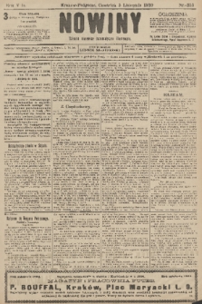 Nowiny : dziennik niezawisły demokratyczny illustrowany. R.8, 1910, nr 253