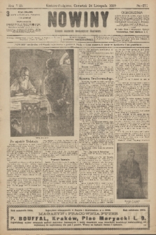 Nowiny : dziennik niezawisły demokratyczny illustrowany. R.8, 1910, nr 271