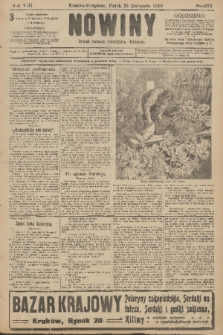 Nowiny : dziennik niezawisły demokratyczny illustrowany. R.8, 1910, nr 272