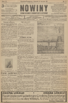 Nowiny : dziennik niezawisły demokratyczny illustrowany. R.9, 1911, nr 9