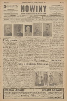 Nowiny : dziennik niezawisły demokratyczny illustrowany. R.9, 1911, nr 22