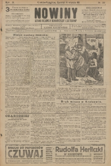 Nowiny : dziennik niezawisły demokratyczny illustrowany. R.9, 1911, nr 208