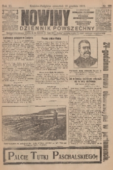 Nowiny : dziennik powszechny. R.10, 1912, nr 290