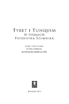 Tybet i Tunquim w pismach Fryderyka Szembeka