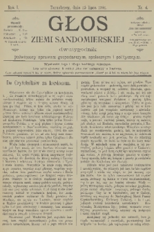 Głos Ziemi Sandomierskiej : dwutygodnik poświęcony sprawom gospodarczym, społecznym i politycznym. R.1, 1901, nr 4